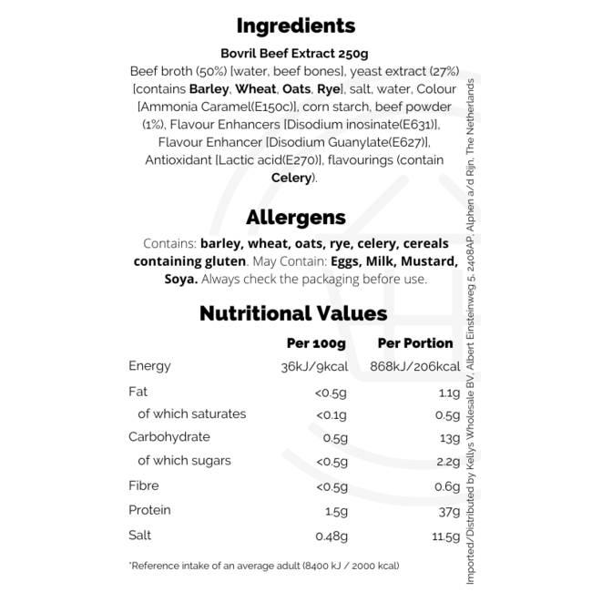 Bovril Beef Extract 250g