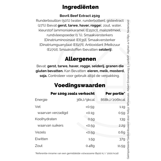 Bovril Beef Extract 250g