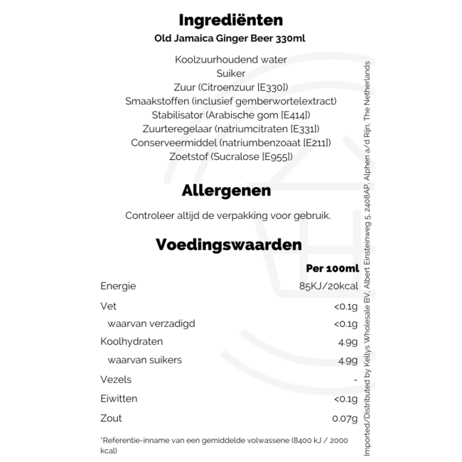 Old Jamaica Ginger Beer 330ml