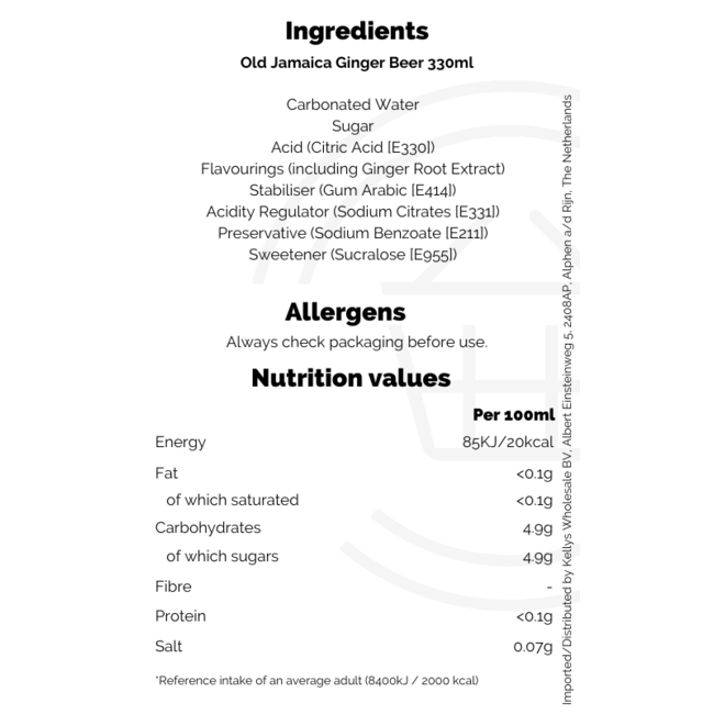 Old Jamaica Ginger Beer 330ml