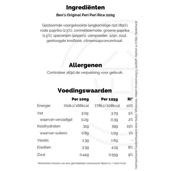 Ben's Original Peri Peri Rice 220g
