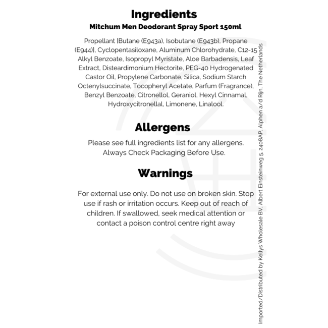 Mitchum Men Deodorant Spray Sport 150ml