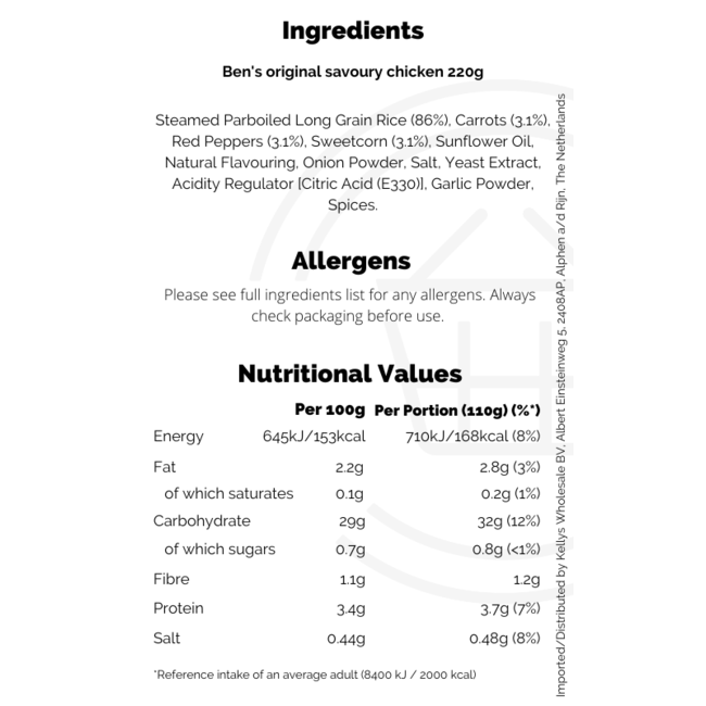 Ben's Original Savoury Chicken 220g
