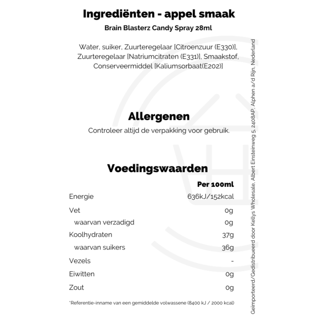 Brain Blasterz Candy Spray 28ml