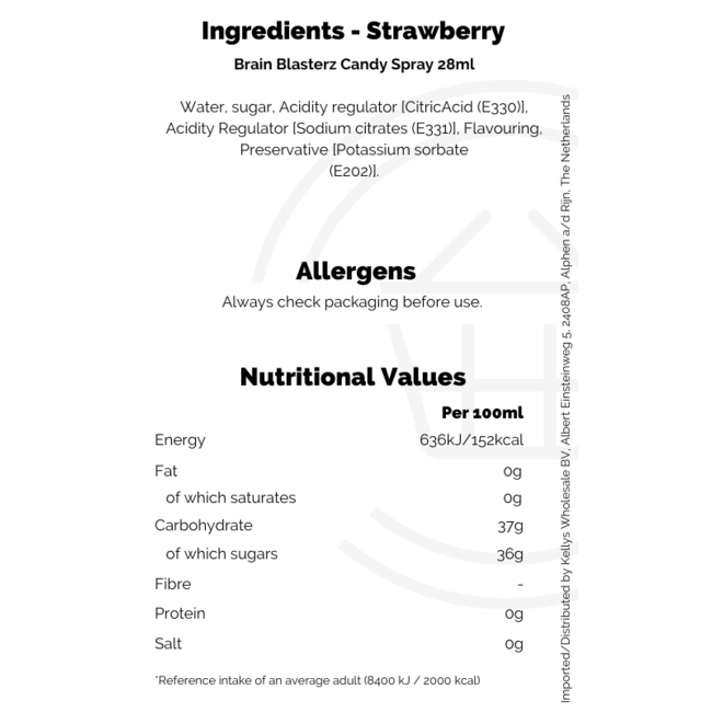 Brain Blasterz Candy Spray 28ml