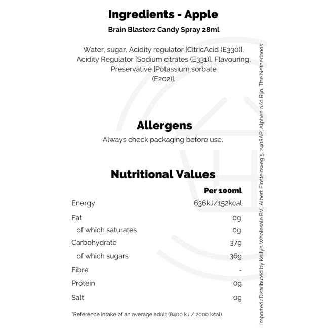 Brain Blasterz Candy Spray 28ml