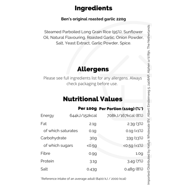 Ben's Original Roast Garlic Rice 220g