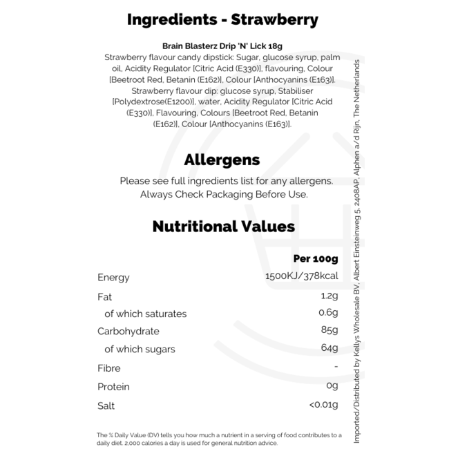 Brain Blasterz Drip 'N' Lick 18g - Assorted