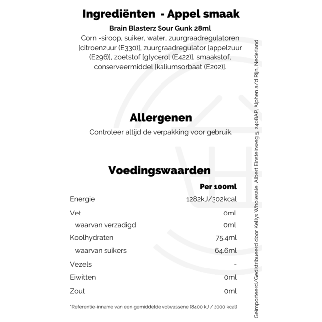 Brain Blasterz Sour Gunk 28ml