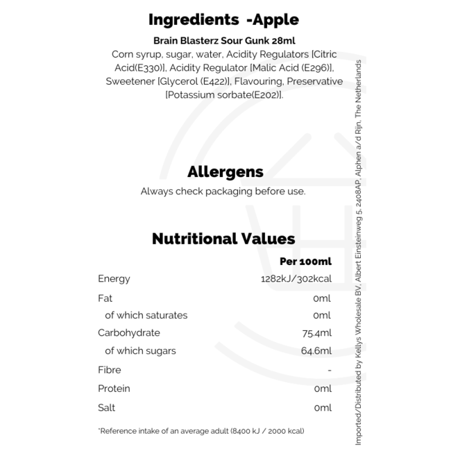 Brain Blasterz Sour Gunk 28ml