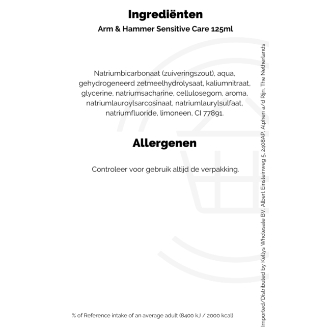 Arm & Hammer ToothPaste Sensitive Care 125g