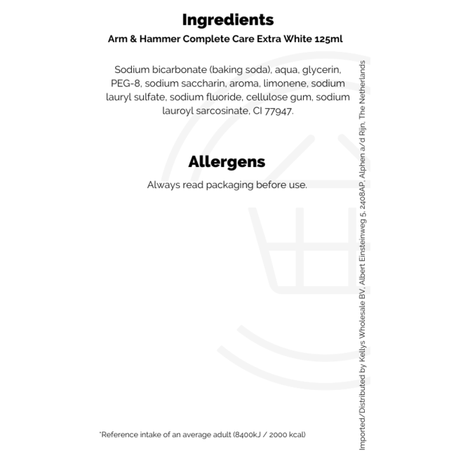 Arm & Hammer Complete Care Extra White 125g