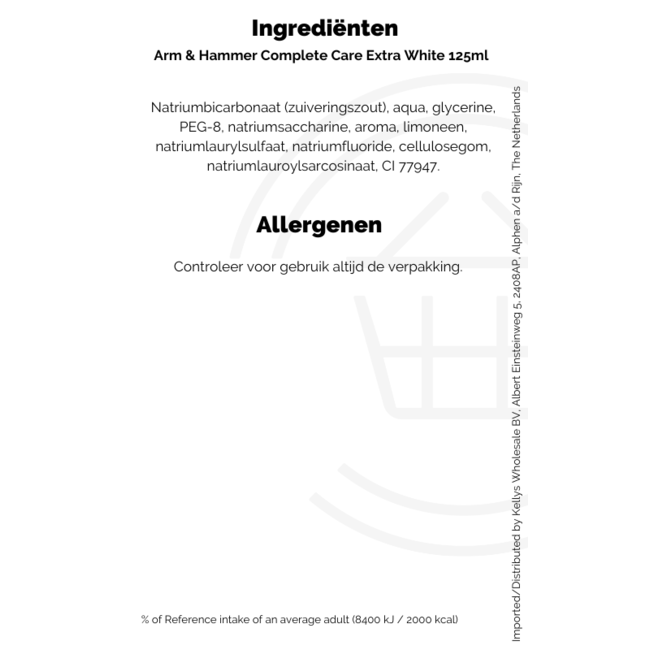 Arm & Hammer Complete Care Extra White 125g