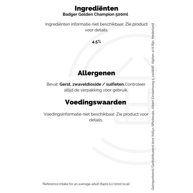 Badger The Golden Champion Ale 500ml
