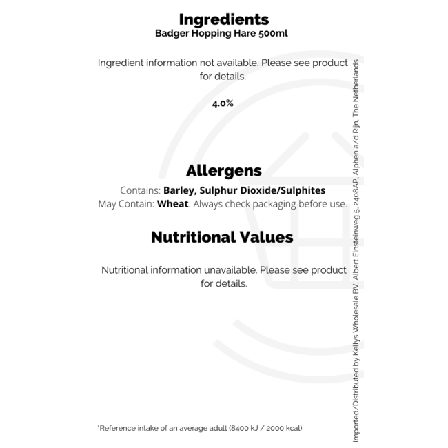 Badger Hopping Hare 500ml