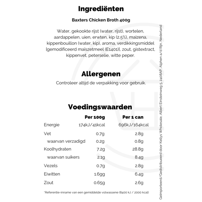 Baxters Chicken Broth 400g