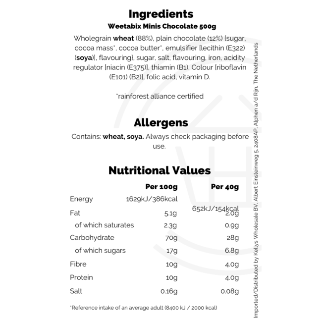 Weetabix Minis Chocolate 500g Kellys Expat Shopping