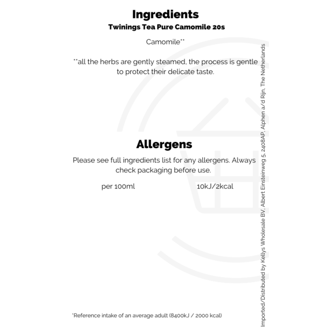 Twinings Tea Pure Camomile 20s