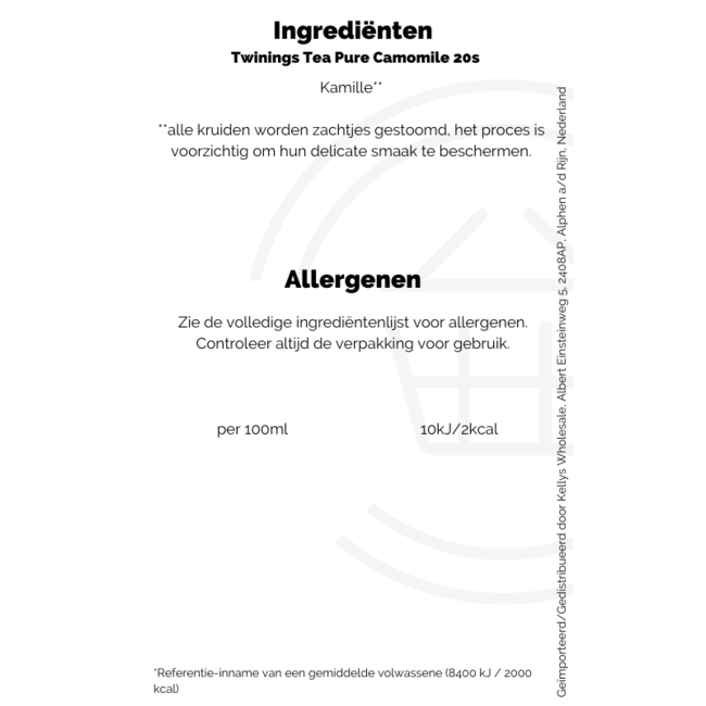Twinings Tea Pure Camomile 20s