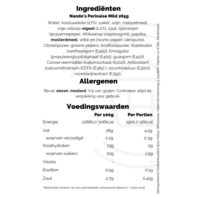 Nando's Perinaise Mild 265g