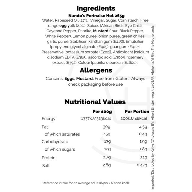 Nando's Perinaise Hot 265g