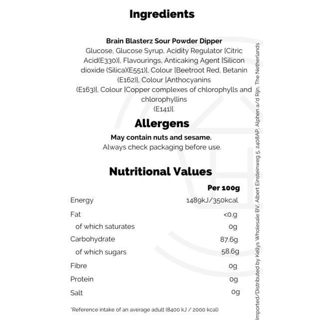 Brain Blasterz Sour Powder Dipper - Assorted