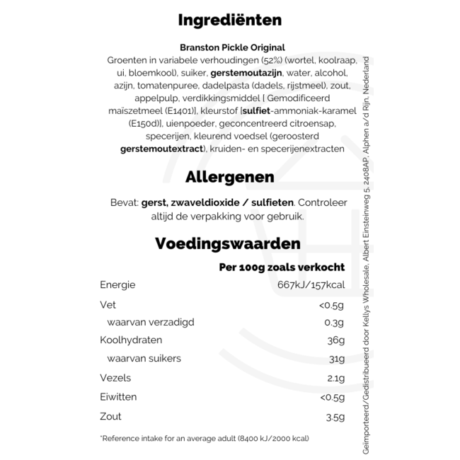 Branston Original Pickle 520g