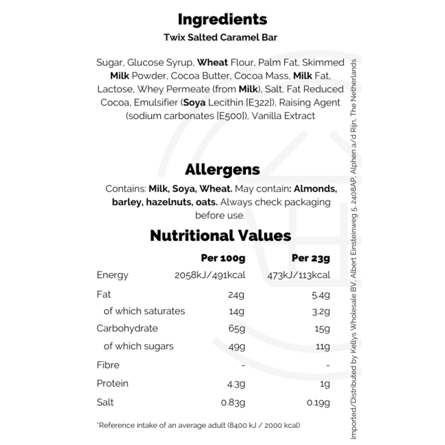 Twix Salted Caramel Bar 46g