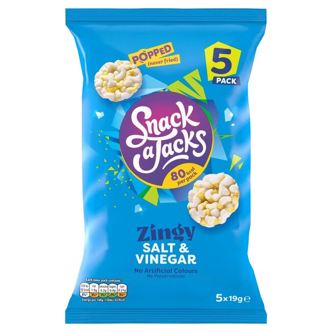 Snack A Jacks Salt & Vinegar 5pk