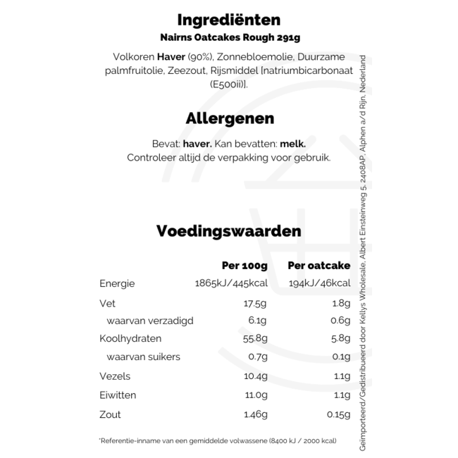 Nairns Oatcakes Rough 291g