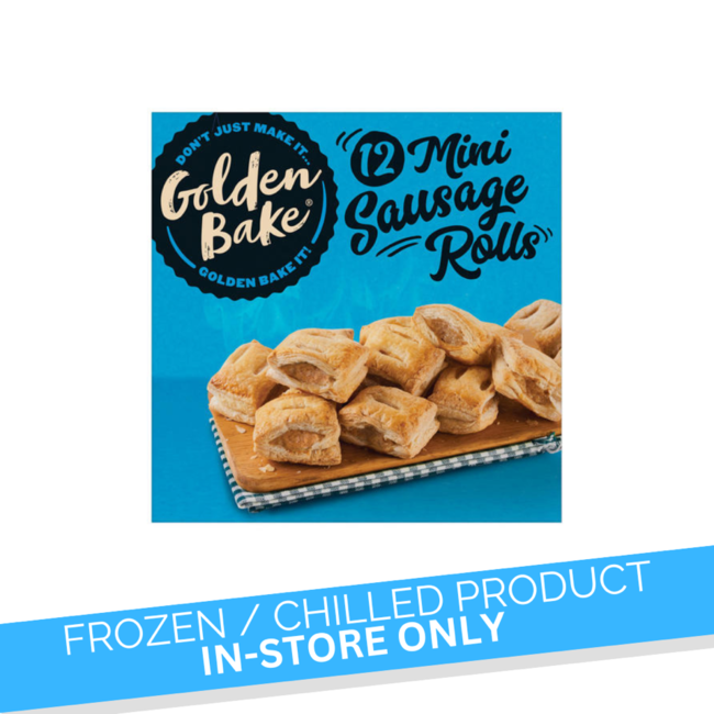 Golden Bakes 12 Mini Sausage Rolls 300g
