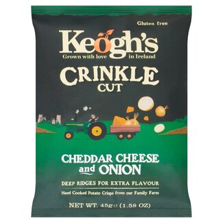 Keogh's Keoghs Crinkle Cheddar Cheese & Onion 45g