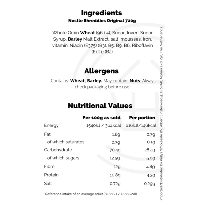 Nestle Shreddies Original 720g