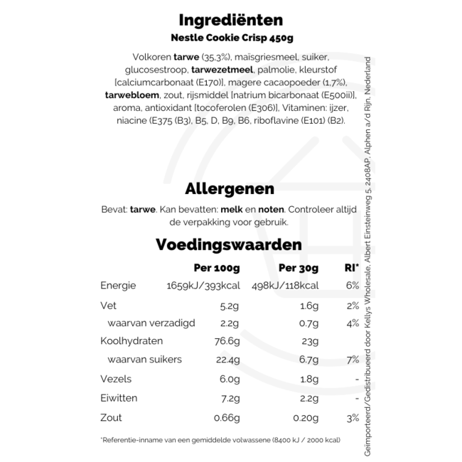 Nestle Cookie Crisp 450g – Frühstückscerealien