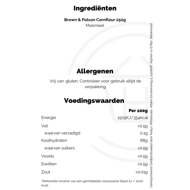 Brown & Polson Cornflour 250g