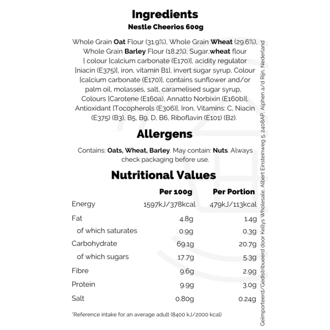 Nestle Cheerios 600g