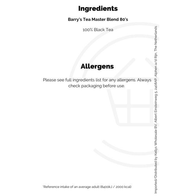 Barry's Tea Masterblend 80 Pack