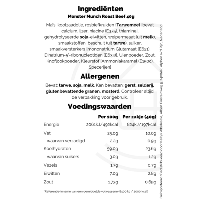 Monster Munch Roast Beef 40g