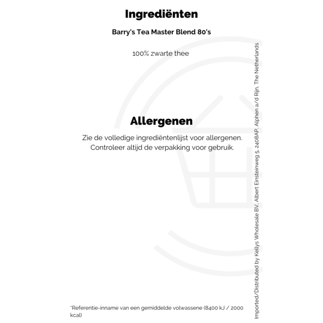 Barry's Tea Masterblend 80 Pack