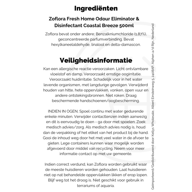 Zoflora Fresh Home Coastal Breeze 500 ml