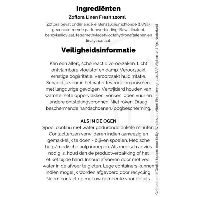 Zoflora Linen Fresh 120ml