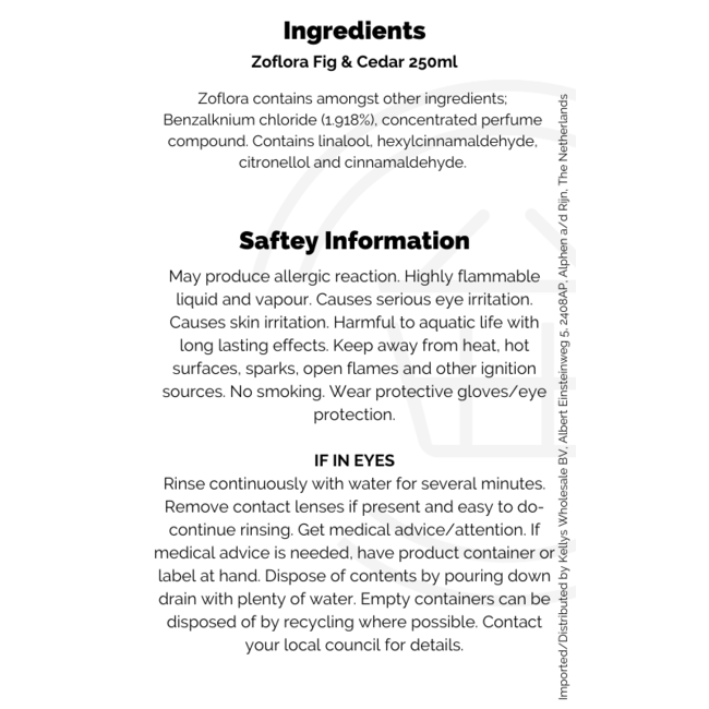 Zoflora Fig & Cedar 250ml