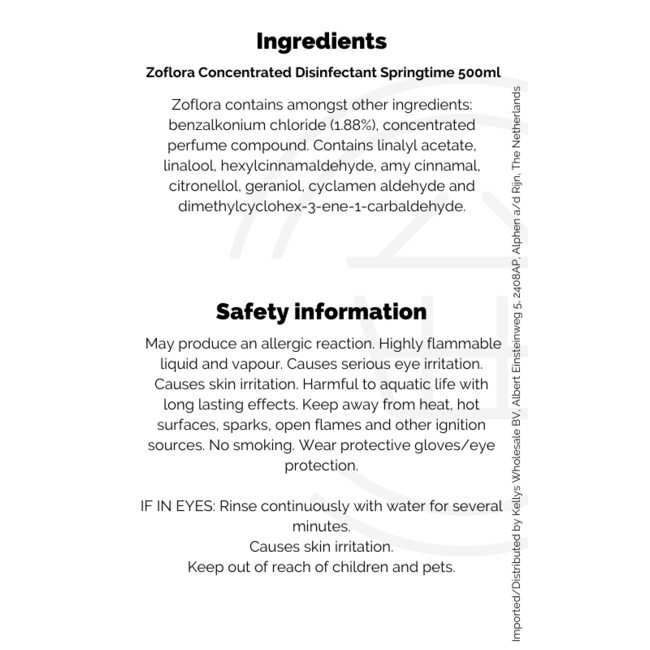 Zoflora Concentrated Disinfectant Springtime 500ml