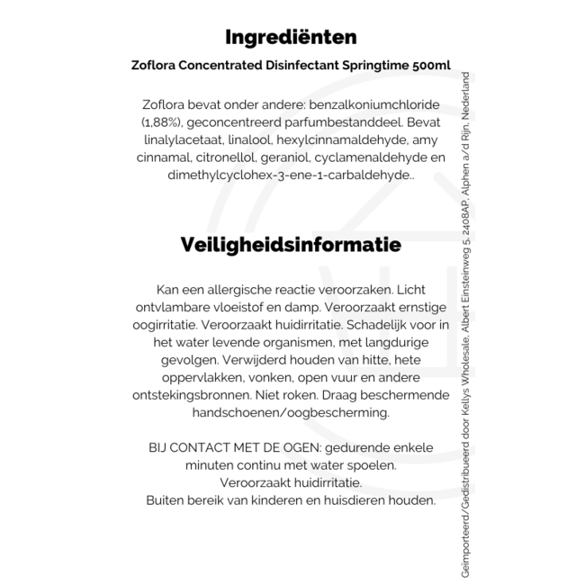 Zoflora Concentrated Disinfectant Springtime 500ml