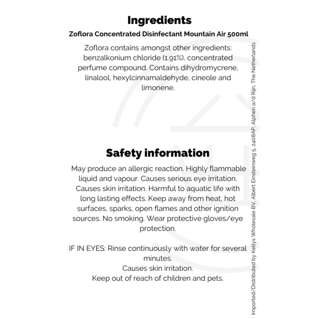 Zoflora Concentrated Disinfectant  Mountain Air 500ml