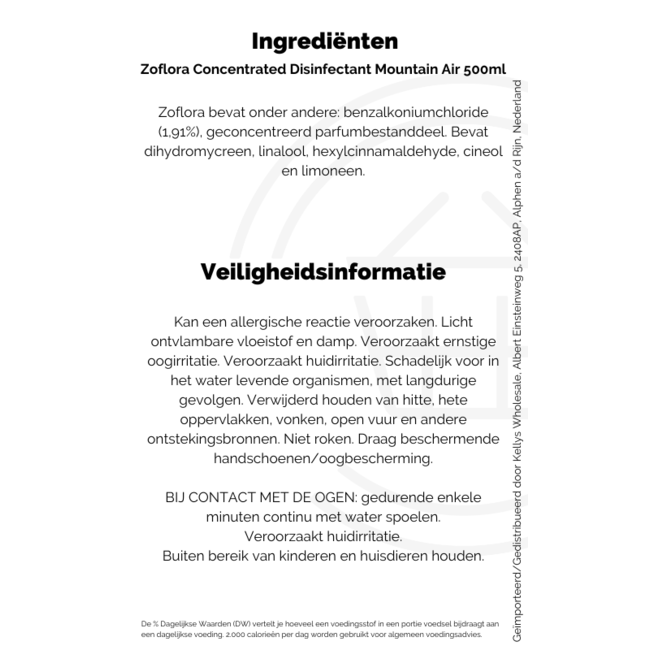 Zoflora Concentrated Disinfectant  Mountain Air 500ml