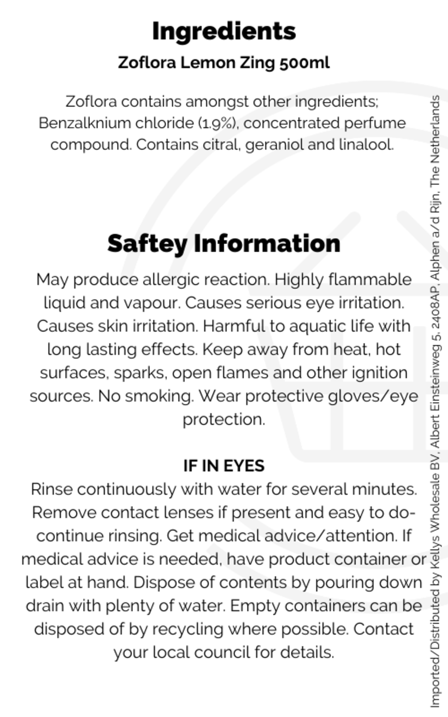 Zoflora Rhubarb & Cassis 800ml Multipurpose Disinfectant Cleaner - Antibacterial Kitchen Surface Spray | Buy Now With Express International Delivery - View #5