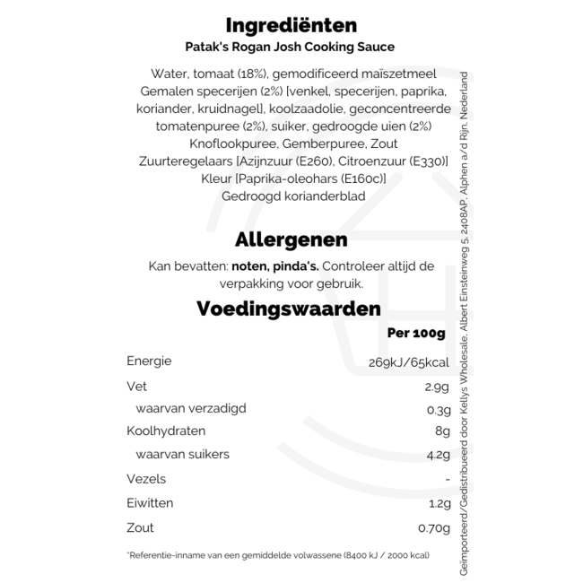 Patak's Rogan Josh Cooking Sauce 450g