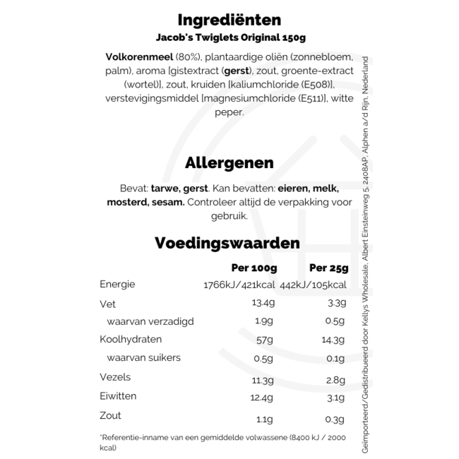 Jacob's Twiglets Oven Baked 150g