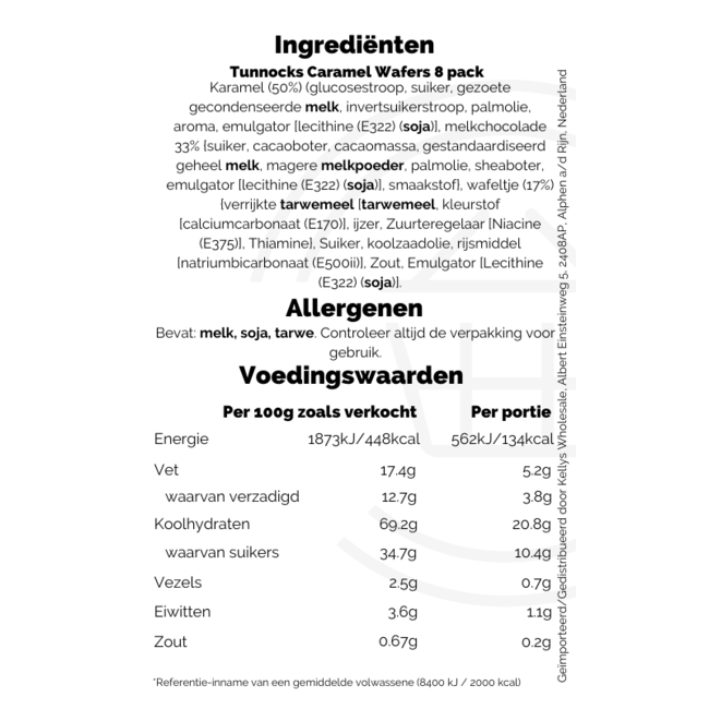 Tunnocks Caramel Wafers 8 pack